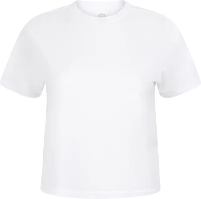 T-shirt court coupe carrée femme