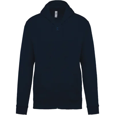 Sweat-shirt zippé capuche unisexe