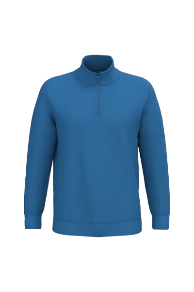 Sweat-shirt col zippé homme
