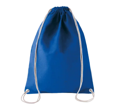 Sac à dos en coton avec cordelettes