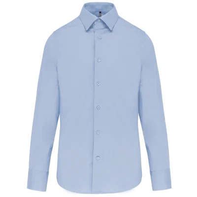 Chemise coton / élasthanne manches longues homme