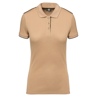 Polo Day To Day contrasté manches courtes femme