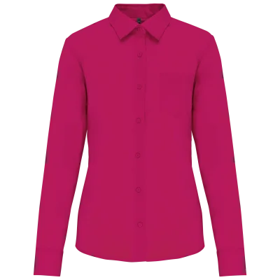Chemise popeline polycoton entretien facile femme
