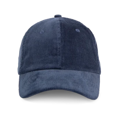 Casquette en velours profil bas