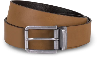 Ceinture en cuir à bord franc - 35 mm