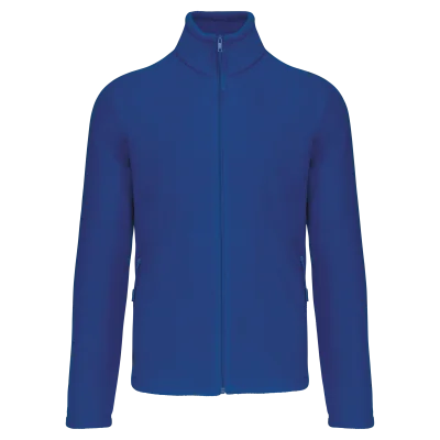 Veste micropolaire zippée manches raglan homme