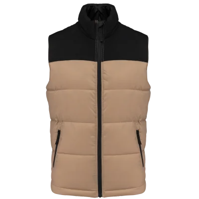 Bodywarmer matelassé bi-ton unisexe