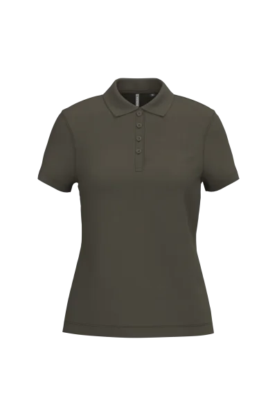 Polo piqué manches courtes femme
