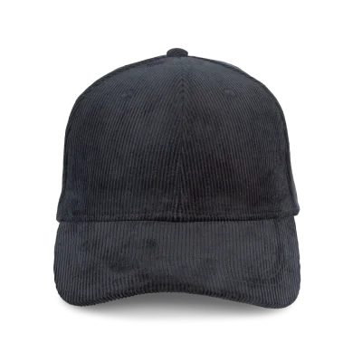 Casquette écoresponsable en velours côtelé 6 panneaux unisexe