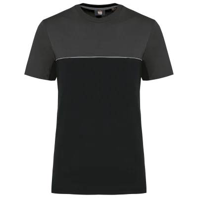T-shirt bicolore écoresponsable manches courtes unisexe