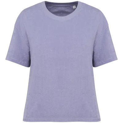 T-shirt écoresponsable en éponge femme
