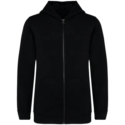 Sweat-shirt écoresponsable zippé à capuche enfant