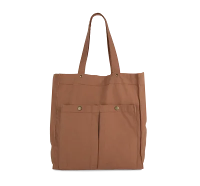 Sac à main à double poche frontale
