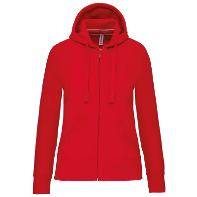 Sweat-shirt zippé capuche femme