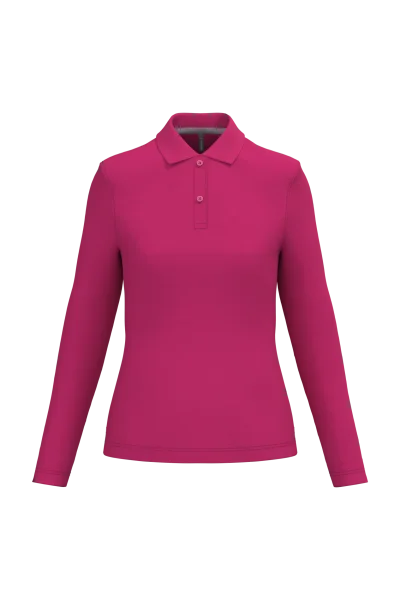 Polo manches longues femme