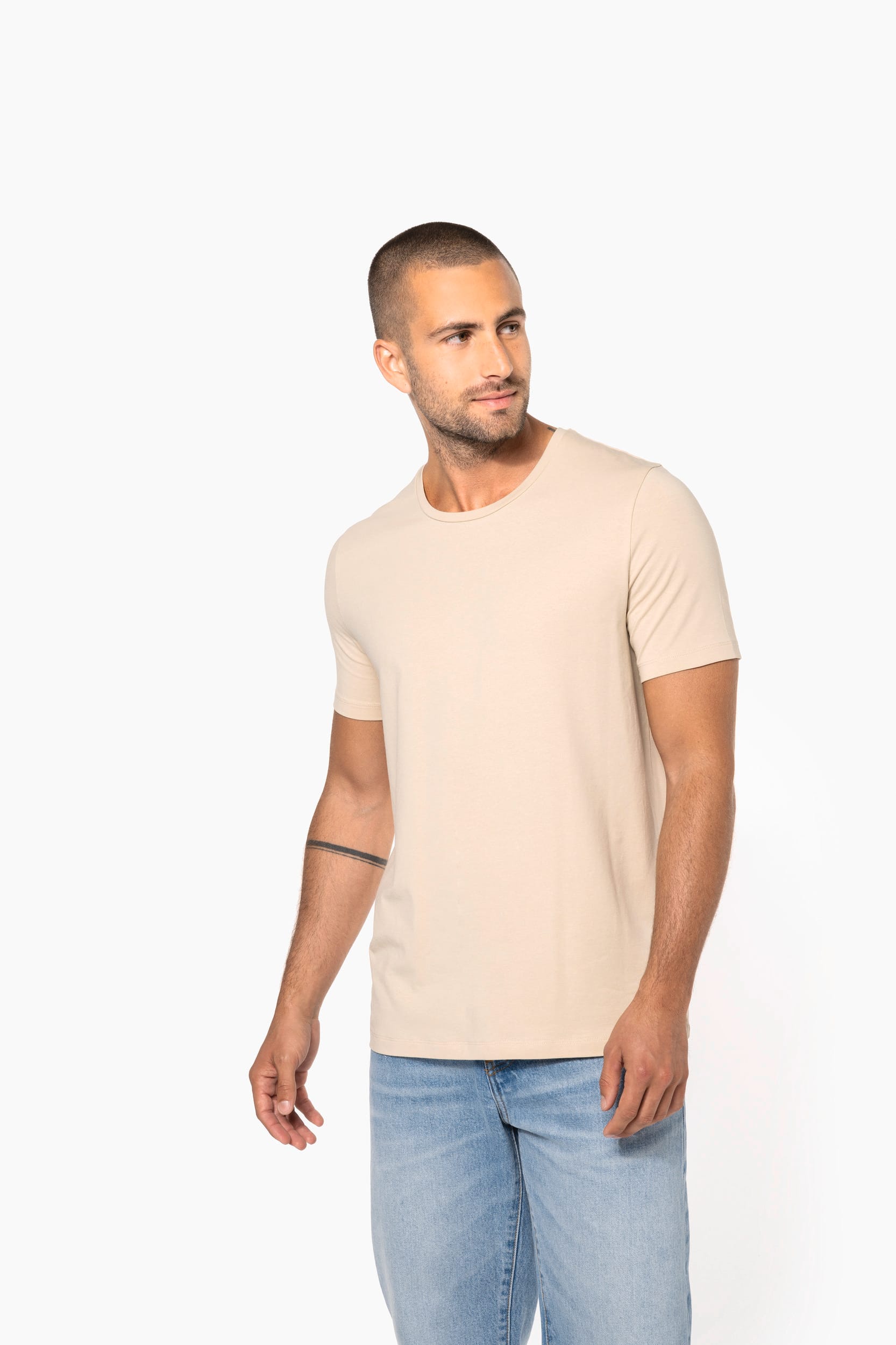 T-shirt col rond manches courtes homme