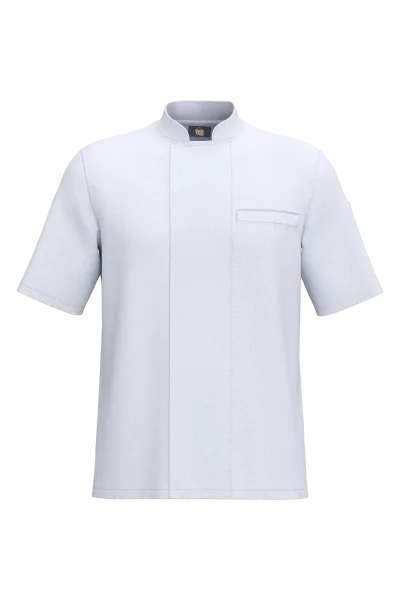 Veste de cuisine écoresponsable et respirante manches courtes unisexe