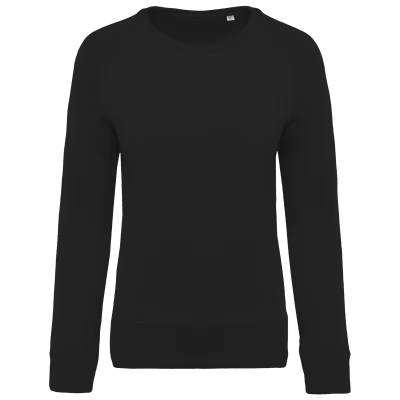 Sweat-shirt Bio col rond manches raglan femme