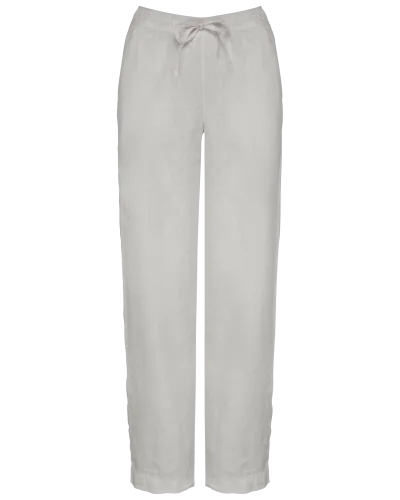 Pantalon délavé en lin femme