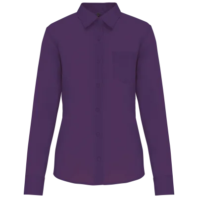 Chemise popeline polycoton entretien facile femme