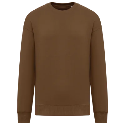 Sweat-shirt écoresponsable à col rond oversize unisexe