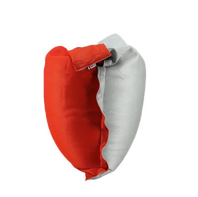 Pouf déhoussable bicolore - Grand modèle