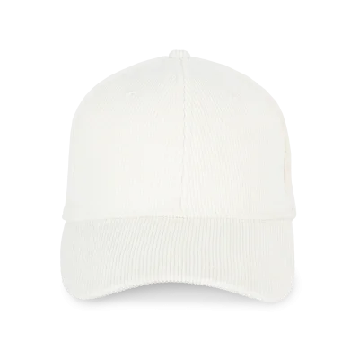 Casquette écoresponsable en velours côtelé 6 panneaux unisexe