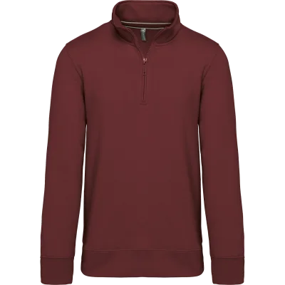 Sweat-shirt col zippé homme