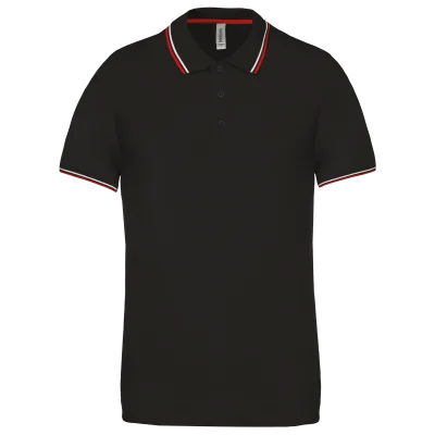 Polo maille piquée manches courtes homme