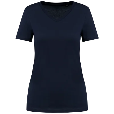 T-shirt Supima® col V manches courtes femme