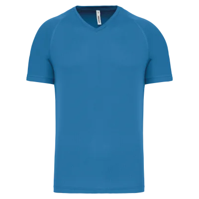T-shirt de sport manches courtes col v homme