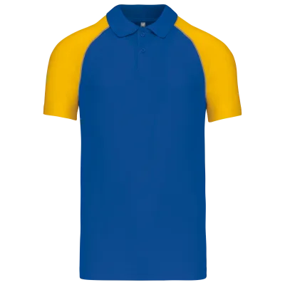 Polo baseball manches courtes