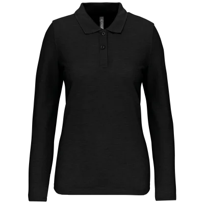 Polo manches longues femme