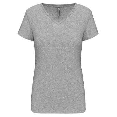 T-shirt col V manches courtes femme