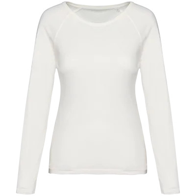 T-shirt écoresponsable raglan manches longues femme