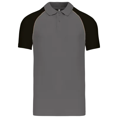 Polo baseball manches courtes
