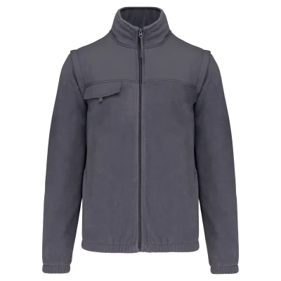 Veste polaire manches amovibles homme
