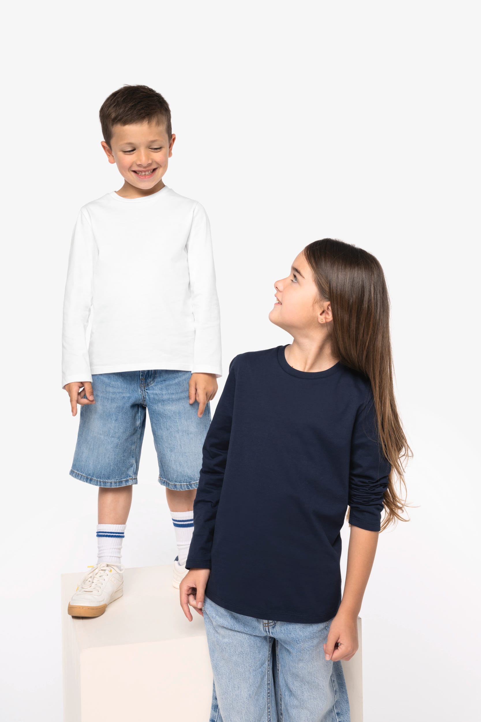 T-shirt écoresponsable manches longues enfant
