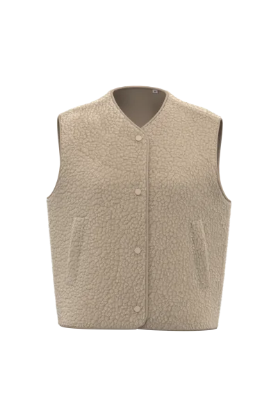 Veste sans manches en sherpa femme