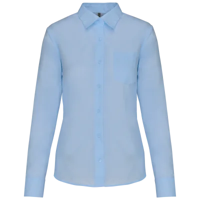 Chemise popeline polycoton entretien facile femme