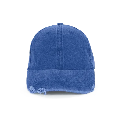 Casquette vintage effet déchiré - 6 panneaux