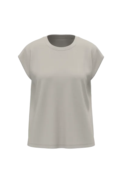 T-shirt écoresponsable sans manches à épaulettes femme