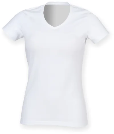 T-shirt femme col v Feel Good
