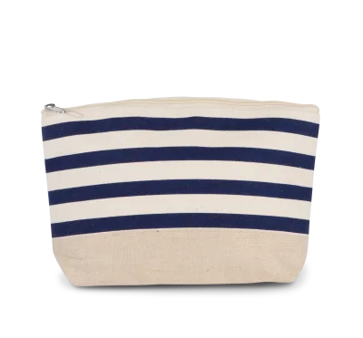 Pochette accessoires imprimé marin