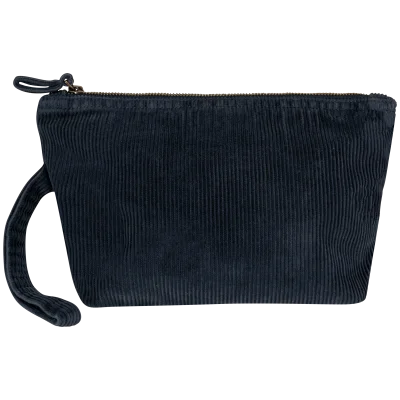 Pochette écoresponsable délavée en velours côtelé