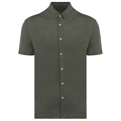 Chemise à manches courtes en lin homme