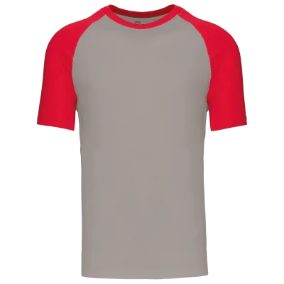 Baseball > T-shirt bicolore manches courtes