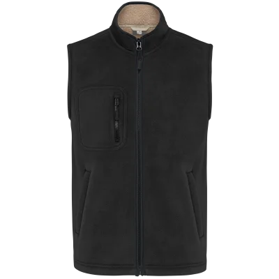Bodywarmer polaire avec intérieur sherpa unisexe