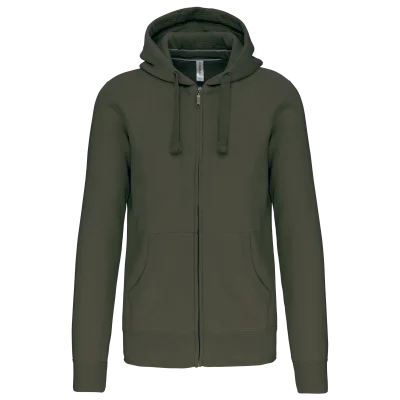 Sweat-shirt zippé capuche homme