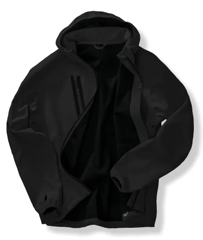 Veste Softshell 3 couches recyclée à capuche unisexe